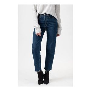 RE/DONE High Rise Stove Pipe Jeans